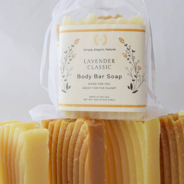 2 Soap Body Bar Gift Set in Organza Bag