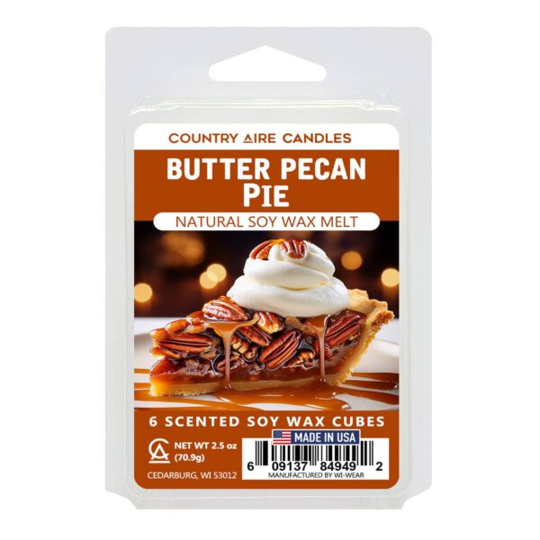 Butter Pecan Pie Soy Wax Melt - Hand Poured Soy Wax Melt